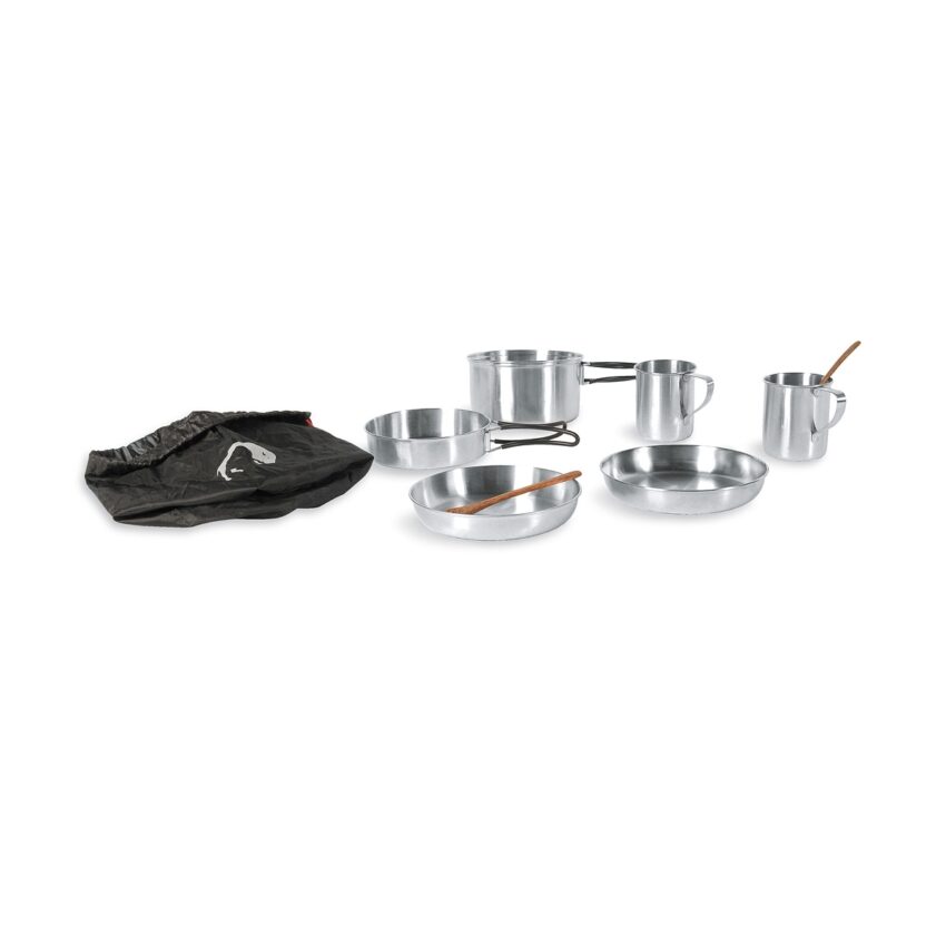 PICNIC SET - Batterie de cuisine Tatonka - Casserole / Couvercle / 2 assiettes / 2 tasses / 2 cuillères