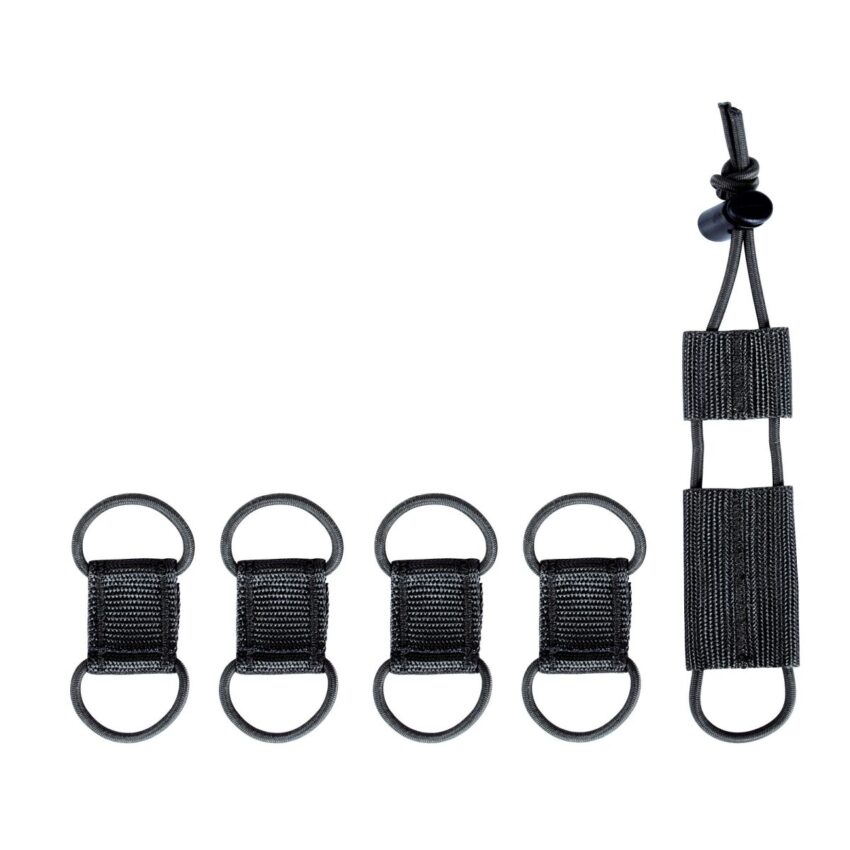 TT CABLE MANAGER SET - Set de 4 passe cable avec 1 Porte garrot - Noir