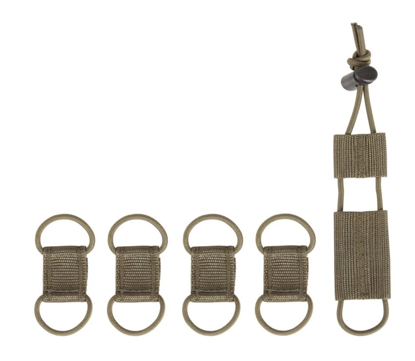 TT CABLE MANAGER SET - Set de 4 passe-câble avec 1 Porte garrot - Olive