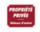 Panneau ''Propriété privée'' 30 x 25 cm_default