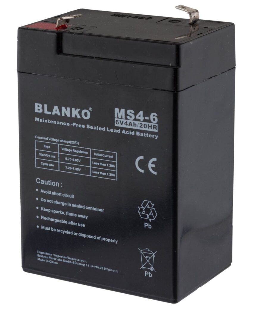 Batterie rechargeable MS4-6 6 volts