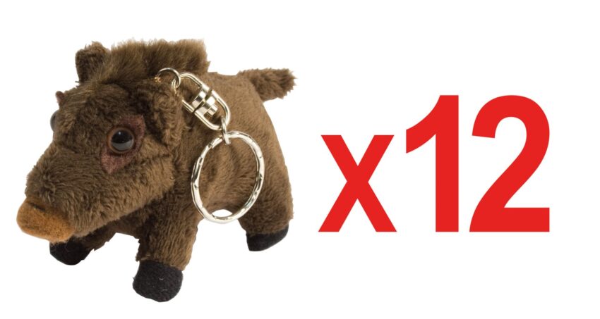 Porte clefs peluche sanglier