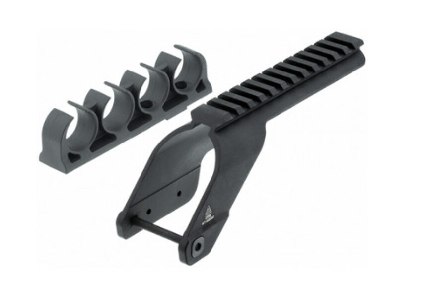 Rail Picatinny et porte cartouches pour Maverick 88 / Mossberg 500 - 590 - UTG