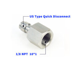 Adaptateur HPA / PCP  1/8 NPT avec connecteur type US