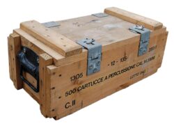 Caisse à munition en bois de surplus