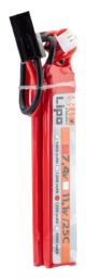 2 sticks batterie Lipo 2S 7.4V 1300mAh 25C