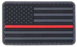 Patch PVC Drapeau USA Red line