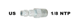 Adaptateur HPA / PCP  1/8 NPT male avec connecteur type US