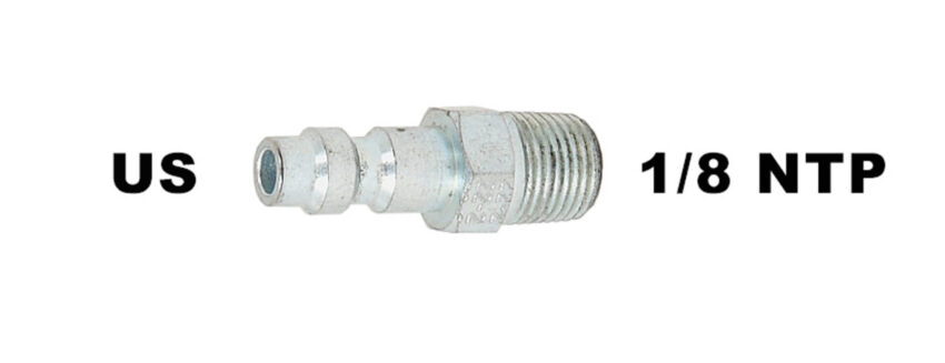 Adaptateur HPA / PCP  1/8 NPT male avec connecteur type US