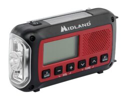 Radio Urgence Midland modèle ER250BT rouge avec technologie B...