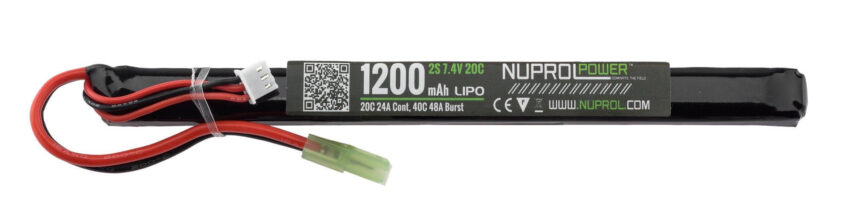 Batterie LiPo 7,4 v 1200 mah slim stick 20 c