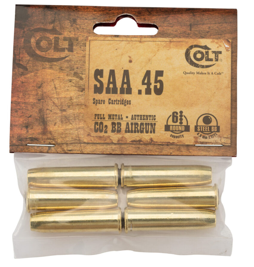 Pack de 6 douilles pour Colt SAA45 à BB's cal 4.5 mm