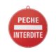 Pêche interdite diam 28 cm Rouge_default