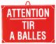 Attention tir à balles dim 28 x 20 cm, Rouge_default