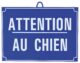 Attention au chien dim 28 x 20 cm, Bleu_default