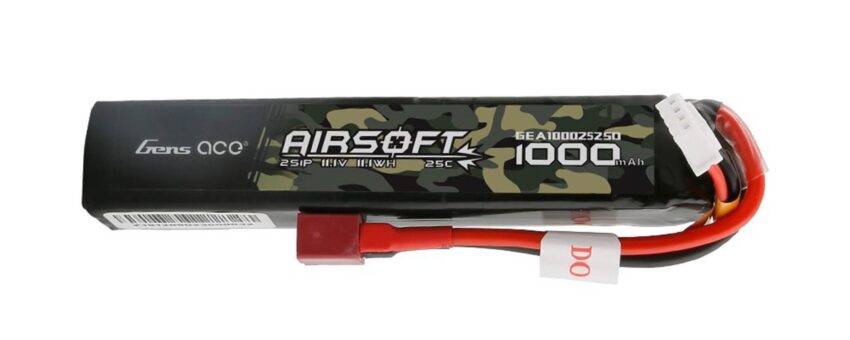 Batterie airsoft Gen Ace Lipo 7.4 V 25C 2S1P 1000mAh