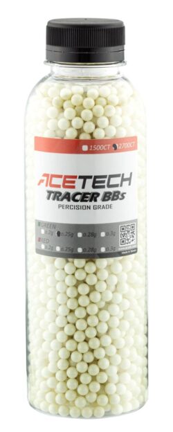 Billes Acetech Tracer 0.25g x 2700 vertes bouteille