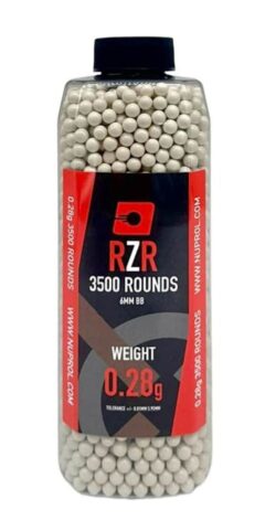 Billes Airsoft 6mm RZR 0.28g bouteille 3500 bbs