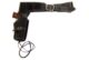 Ceinturon noir avec un holster pour revolver Western