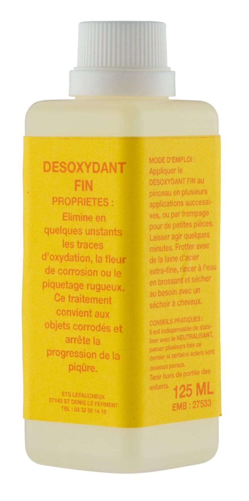 Désoxydant fin Lefaucheux en 125 ml