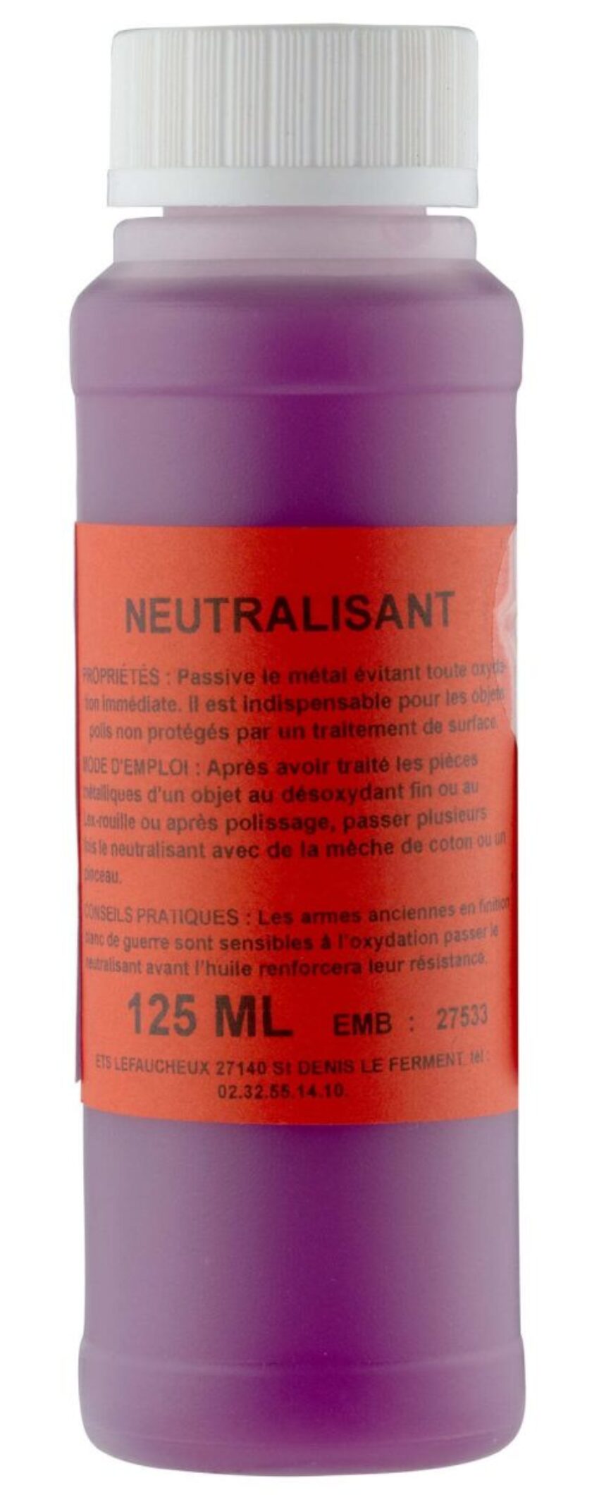 Neutralisant Lefaucheux en 125 ml