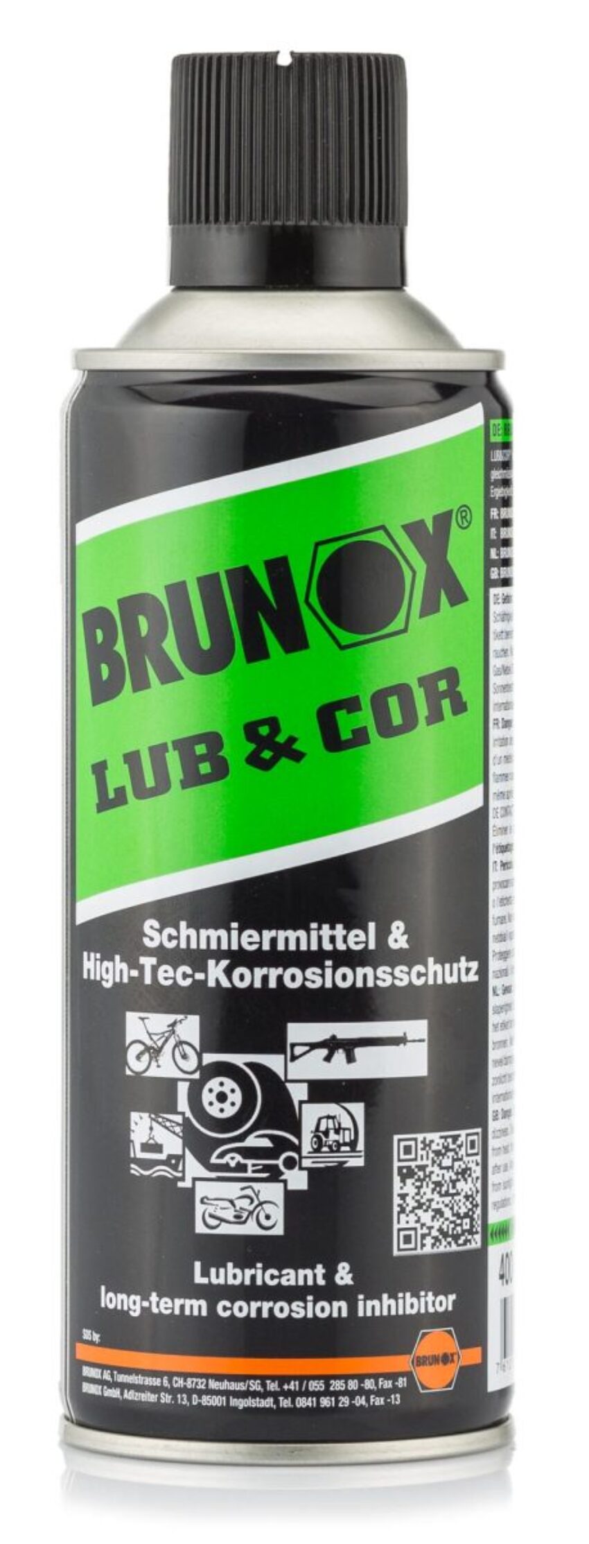 Lubrifiant Lub & Cor en aérosol 400 ml - Brunox