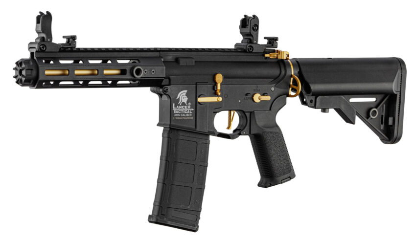 Réplique AEG LT-32 Hellion Noir/Gold pack complet 1j