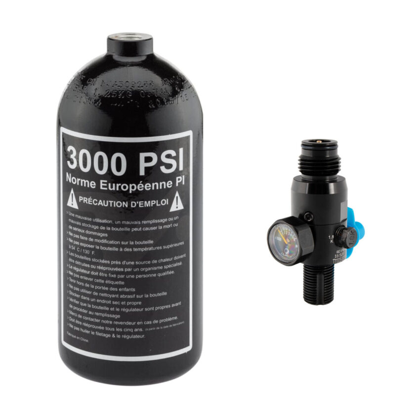 Pack bouteille alu 0,8L   preset Dye 3000 PSI