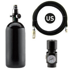 Pack complet US bouteille 0,8L + preset + régulateur HPA + li...