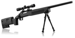 Pack airsoft sniper type M40 ressort 1. 9j + bi-pied + lunett...