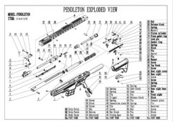 Pièces détachées pour carabine à air PENDLETON