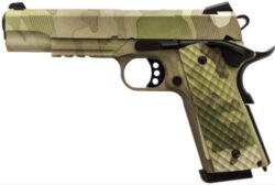 Réplique airsoft GBB 1911 MEU Rail Raven full metal gaz Camo ...