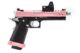 Réplique GBB gaz Hi-Capa 5.1 SPLIT Pink / Noir / Chrome 1,0J + point rouge BDS