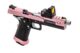 Réplique GBB gaz Hi-Capa 5.1 SPLIT Pink / Noir / Chrome 1,0J + point rouge BDS