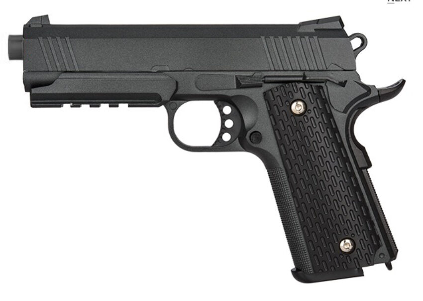 Réplique pistolet à ressort Galaxy G25 M1911 MEU full metal 0,5J