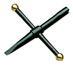 Clé cruciforme 5 mm avec tournevis spécial revolver