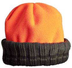 Bonnet Bob Polarfleece réversible vert orange