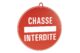 Chasse interdite diam. 28 cm, Rouge_default