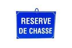 Chasse réservée dim 28 x 20 cm, Bleu