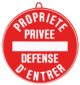 Propriété privée défense d'entrer diam. 28 cm, Rouge_default