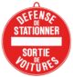 Défense de stationner diam 28 cm Rouge_default