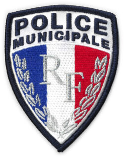 Ecusson brode sur velcro RF Police Municipale GM