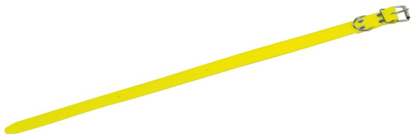 Collier fluo en PVC souple - Jaune