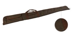 Etui Fusil toile Marron 2 Poches long 130 cm