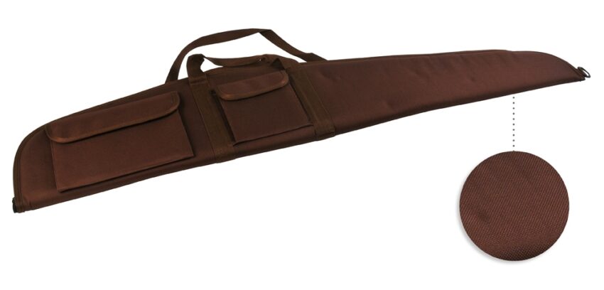 Etui Carabine toile Marron 2 Poches long 120 cm