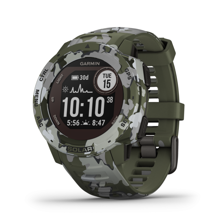 Montre gps multi-fonction Garmin instinct solar - Lichen Camo