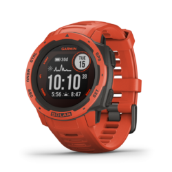 Montre gps multi-fonction Garmin instinct solar - Rouge