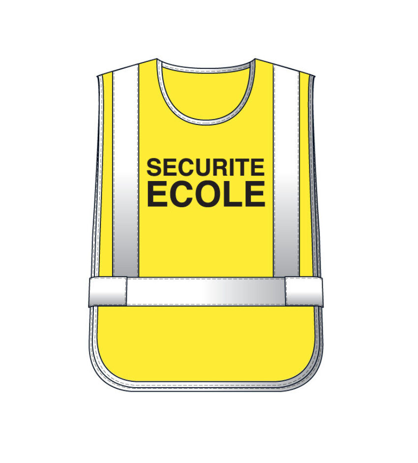 Chasuble Jaune haute visibilité sécurité école