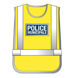 Chasuble Jaune haute visibilité Police Municipale