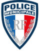 Ecusson plastifie relief Police Municipale RF GM_default